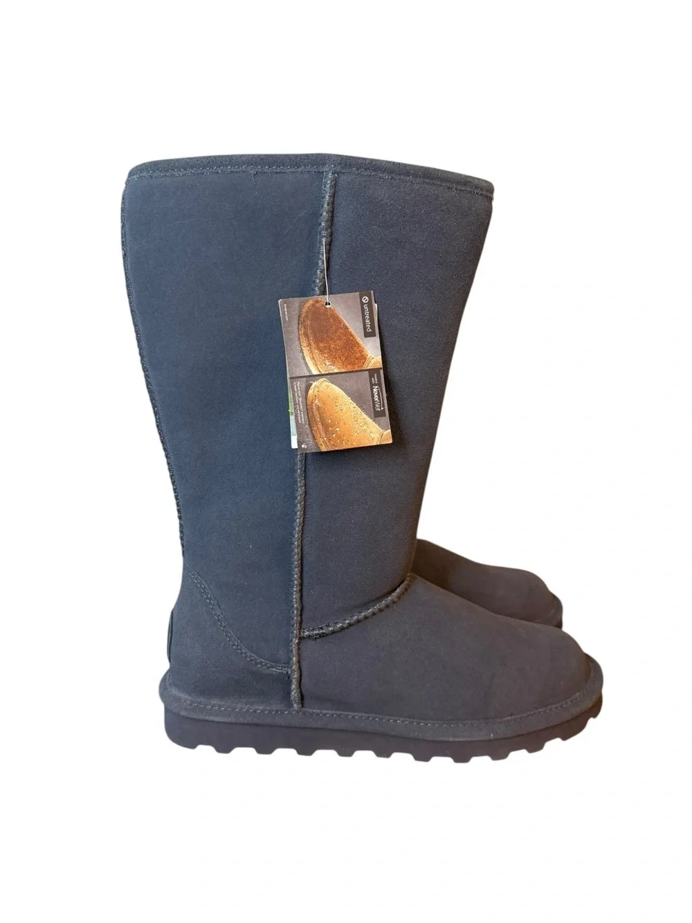 NWT BearPaw Elle Gray Suede Tall Boots